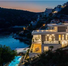 Luxury Beachfront Villa with Heated Infinity Pool near Trogir, Sleeps 8